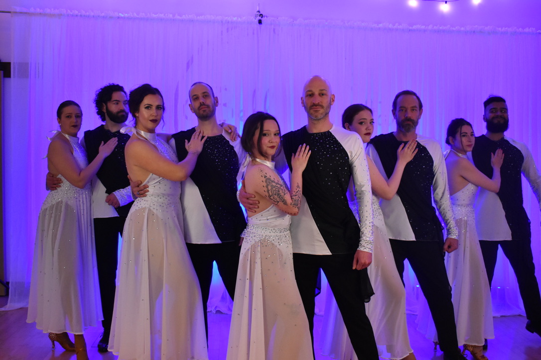 Salsa dancers at Bella Vita social event in Manchester NH